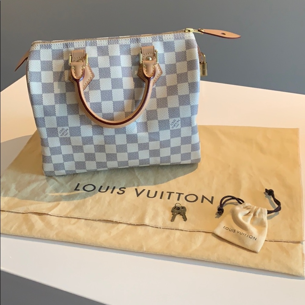 Louis Vuitton Speedy 25 in Damier Azur Canvas